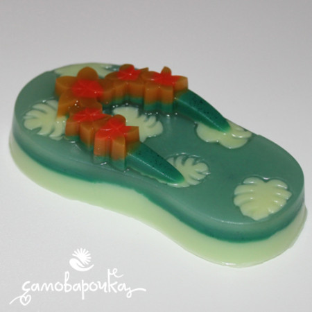 Вьетнамка, форма для мыла пластиковая