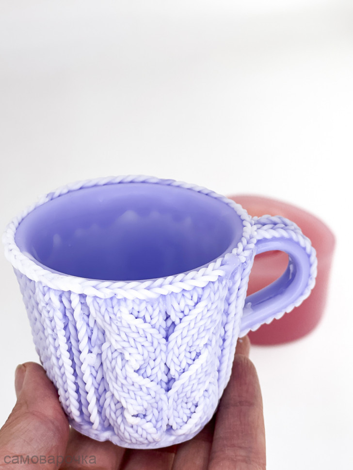 Вязаная кружка Силиконовая форма 3D - 