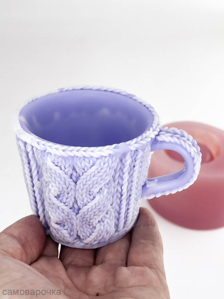Вязаная кружка Силиконовая форма 3D - 