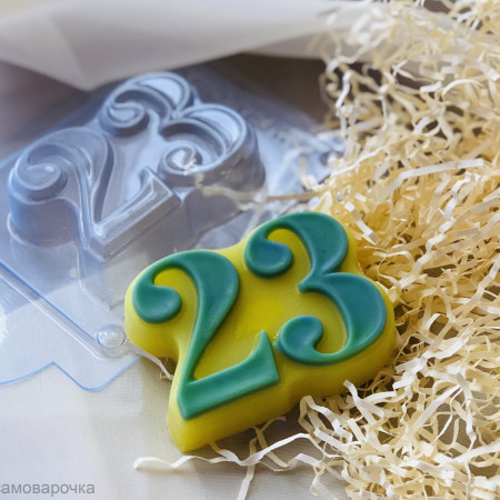 23 цифры форма пластиковая 23 цифры форма пластиковая
