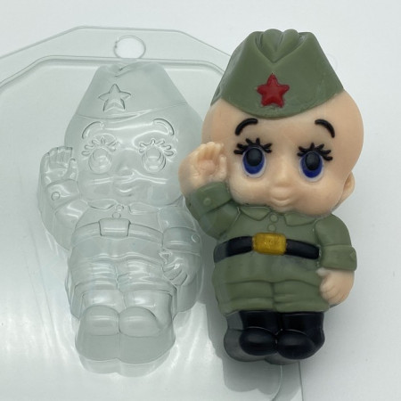 Малыш Солдат форма пластиковая Малыш Солдат форма пластиковая