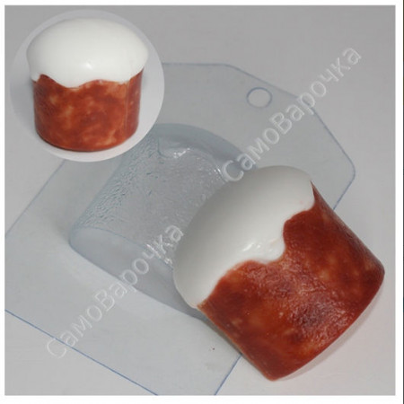 Кулич, форма для мыла пластиковая