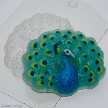 Павлин форма пластиковая