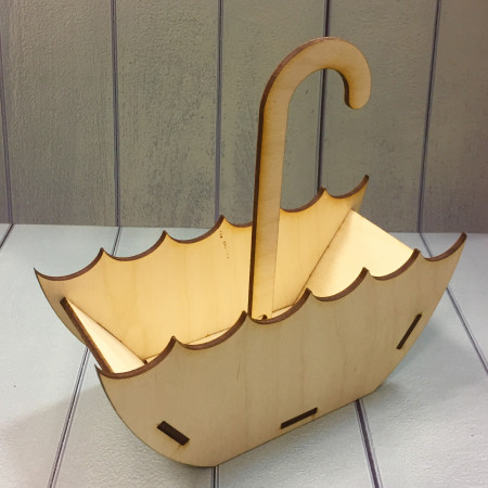 Зонтик деревянное кашпо 