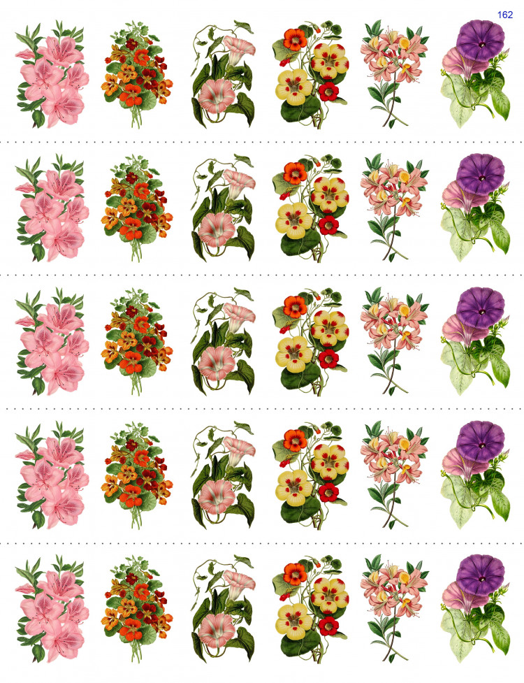 Водорастворимая бумага с картинкой цветы подборка №162 купить в Москве ...