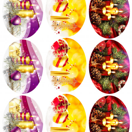 Новый год водорастворимая бумага с картинкой №166