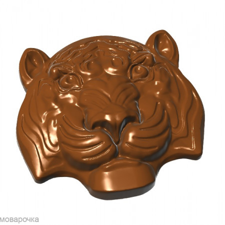 Тигра Барельеф 2 форма пластиковая