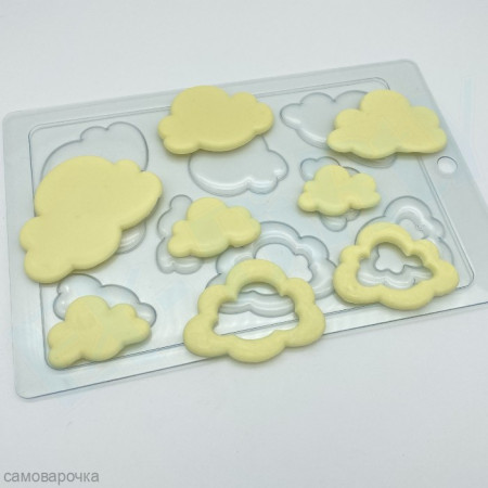 Облака плоские силуэты пластиковая форма