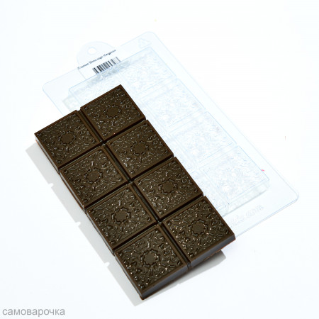 Плитка Шоколада Ажурная форма пластиковая