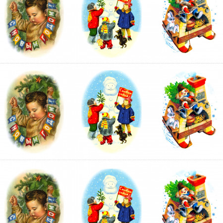 С новым годом водорастворимая бумага с картинкой подборка №58