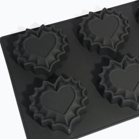 Ажурные сердца Силиконовая форма