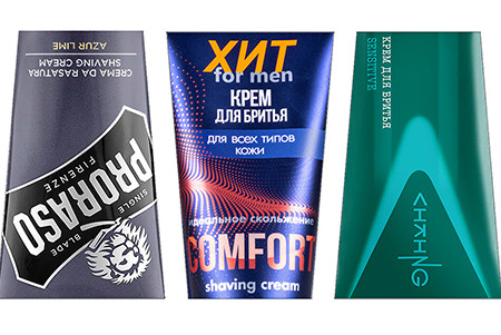 Крем для бритья наклейка на тюбик Крем для бритья наклейка на тюбик