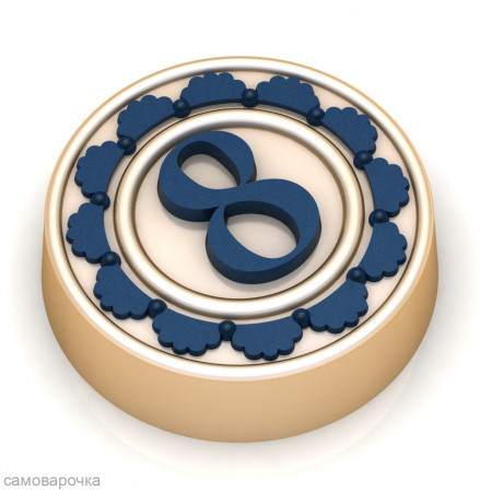 Восьмерка в круге Форма пластиковая