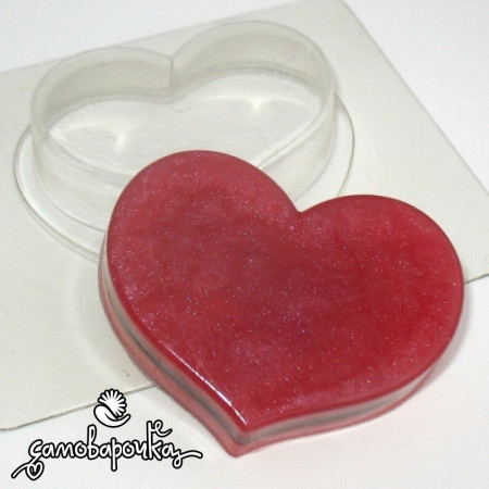 Мини сердце, форма для мыла пластиковая Мини сердце, форма для мыла пластиковая