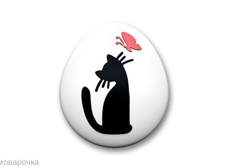 Котенок с бабочкой, форма для мыла пластиковая Котенок с бабочкой, форма для мыла пластиковая