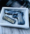 Пистолет и патронташ Форма пластиковая - Для мыла и шоколада