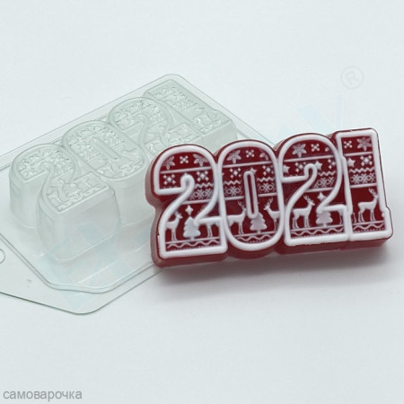 Скандинавский орнамент 2021  пластиковая форма для мыла