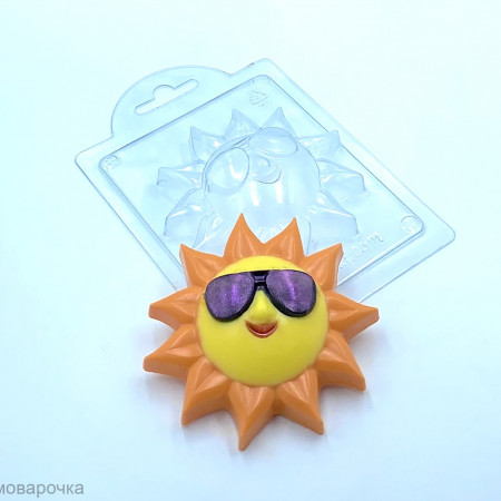 Солнышко в очках пластиковая форма Солнышко в очках пластиковая форма