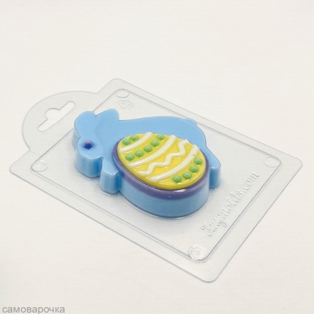 Кролик с яйцом Форма пластиковая Кролик с яйцом Форма пластиковая