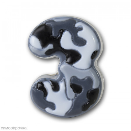 Тройка, форма для мыла пластиковая