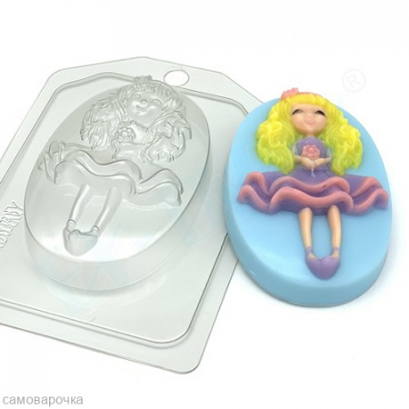Девочка-куколка, форма для мыла пластиковая