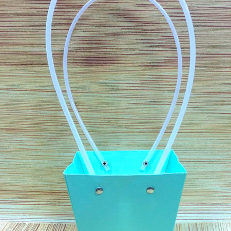 Сумочка трапеция для букетов  салатовая