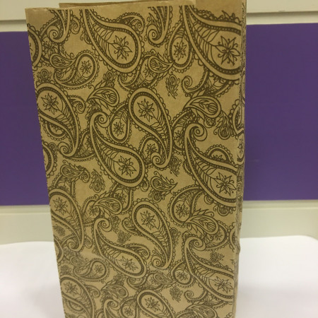 Пакет крафт Восточный орнамент 19,0х10,0х7,0 см