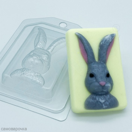 Заяц Портрет форма пластиковая Заяц Портрет форма пластиковая