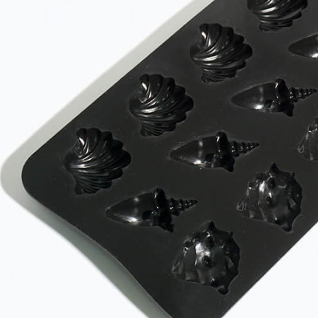 Шоколадные ракушки форма силиконовая