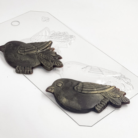 Птички форма пластиковая для мыла и шоколада