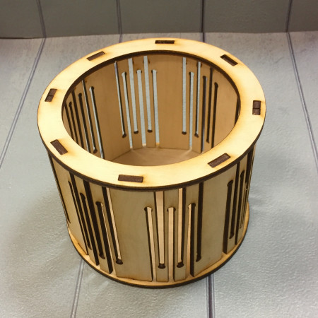 Кашпо деревянное круглое малое 11*6см Кашпо деревянное круглое малое 11*6см