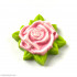 Роза с листьями форма пластиковая - Для мыла и шоколада