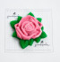 Роза с листьями форма пластиковая - Для мыла и шоколада