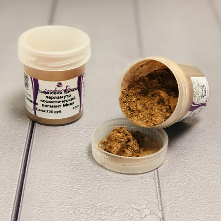 Сатиновая бронза перламутр косметический пигмент Мика Сатиновая бронза перламутр косметический пигмент Мика