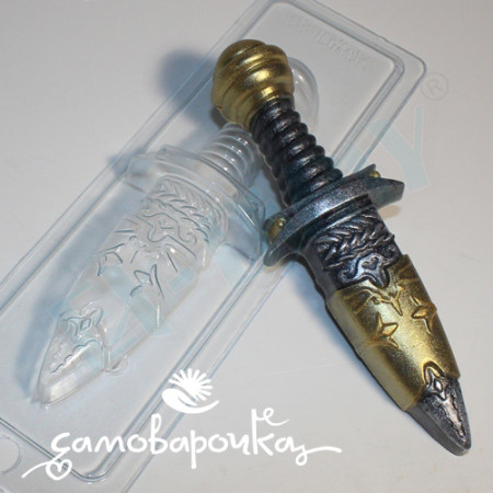 Кинжал, форма для мыла пластиковая Кинжал, форма для мыла пластиковая