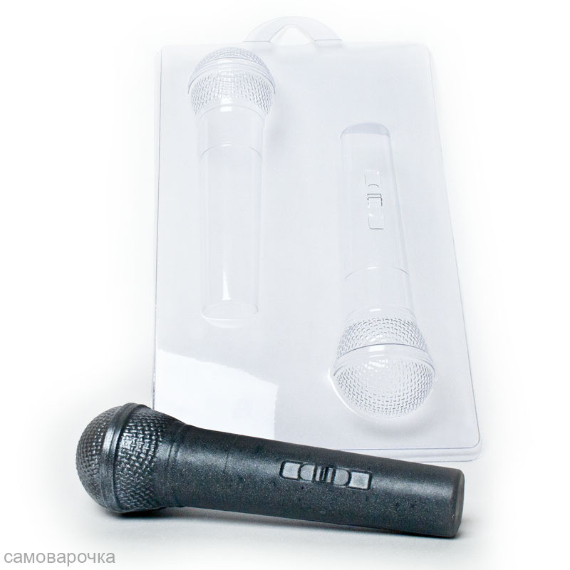 Микрофон, 3D форма для мыла пластиковая - Для мыла и шоколада