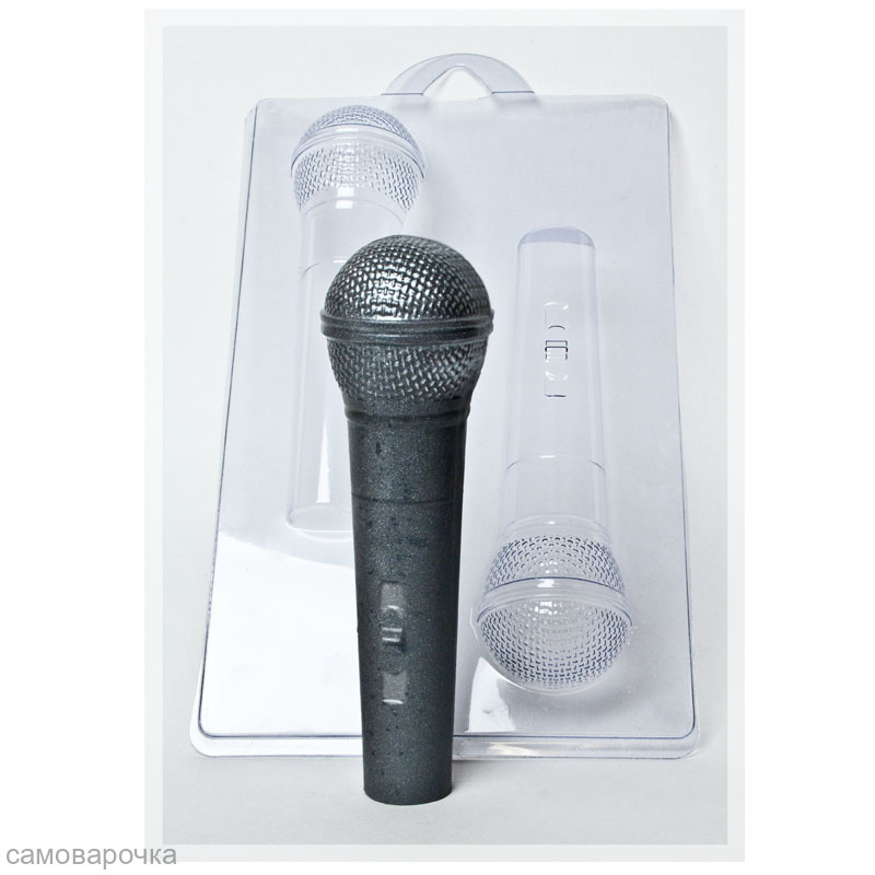 Микрофон, 3D форма для мыла пластиковая - Для мыла и шоколада