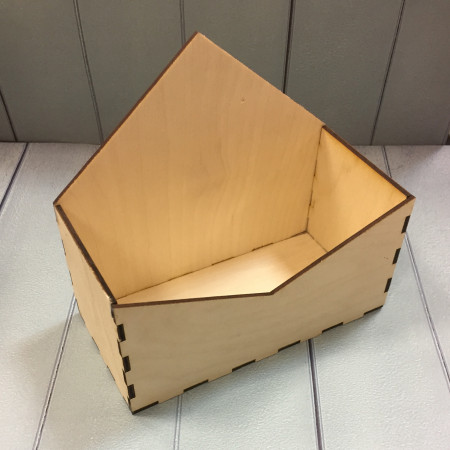 Конверт деревянная коробочка большая16*8*15см