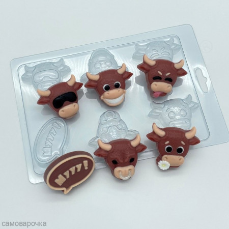 Быки мини Пластиковая форма