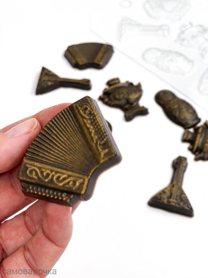 Набор Русский народный стиль форма пластиковая для шоколада - Набор Русский народный стиль форма пластиковая для шоколада -