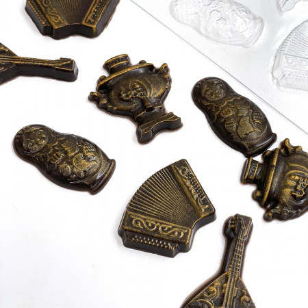 Набор Русский народный стиль форма пластиковая для шоколада Набор Русский народный стиль форма пластиковая для шоколада