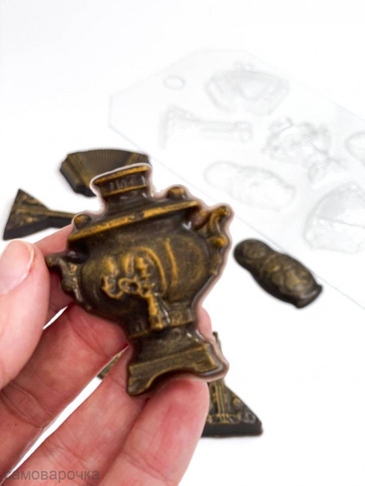 Набор Русский народный стиль форма пластиковая для шоколада - Набор Русский народный стиль форма пластиковая для шоколада -