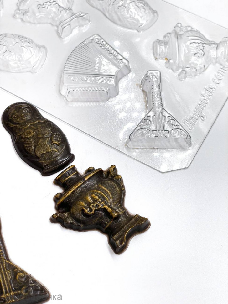 Набор Русский народный стиль форма пластиковая для шоколада - Набор Русский народный стиль форма пластиковая для шоколада -