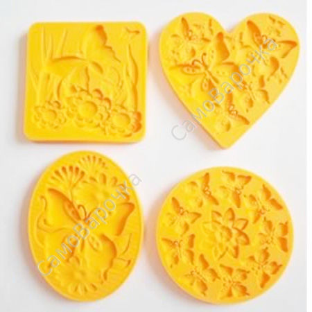 Бабочки набор штампов для формы Микс