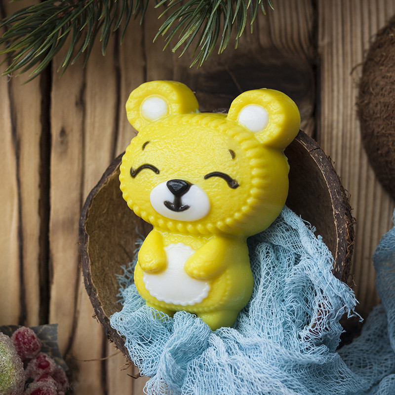 Медвежонок форма пластиковая - Для мыла и шоколада Медвежонок форма пластиковая - Для мыла и шоколада