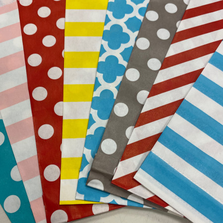 Пакет бумажный 13*17 см цвет в ассортименте