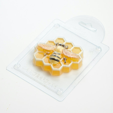 Пчела на сотах форма пластиковая Пчела на сотах форма пластиковая