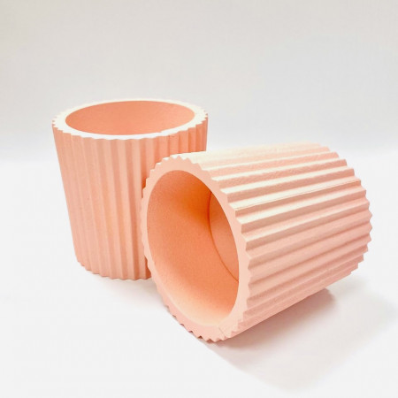 Кашпо из пеноплекса цвет розовый