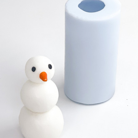 Снеговик силиконовая форма 3D Снеговик силиконовая форма 3D