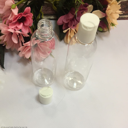 Флакон прозрачный диск топ 100 мл